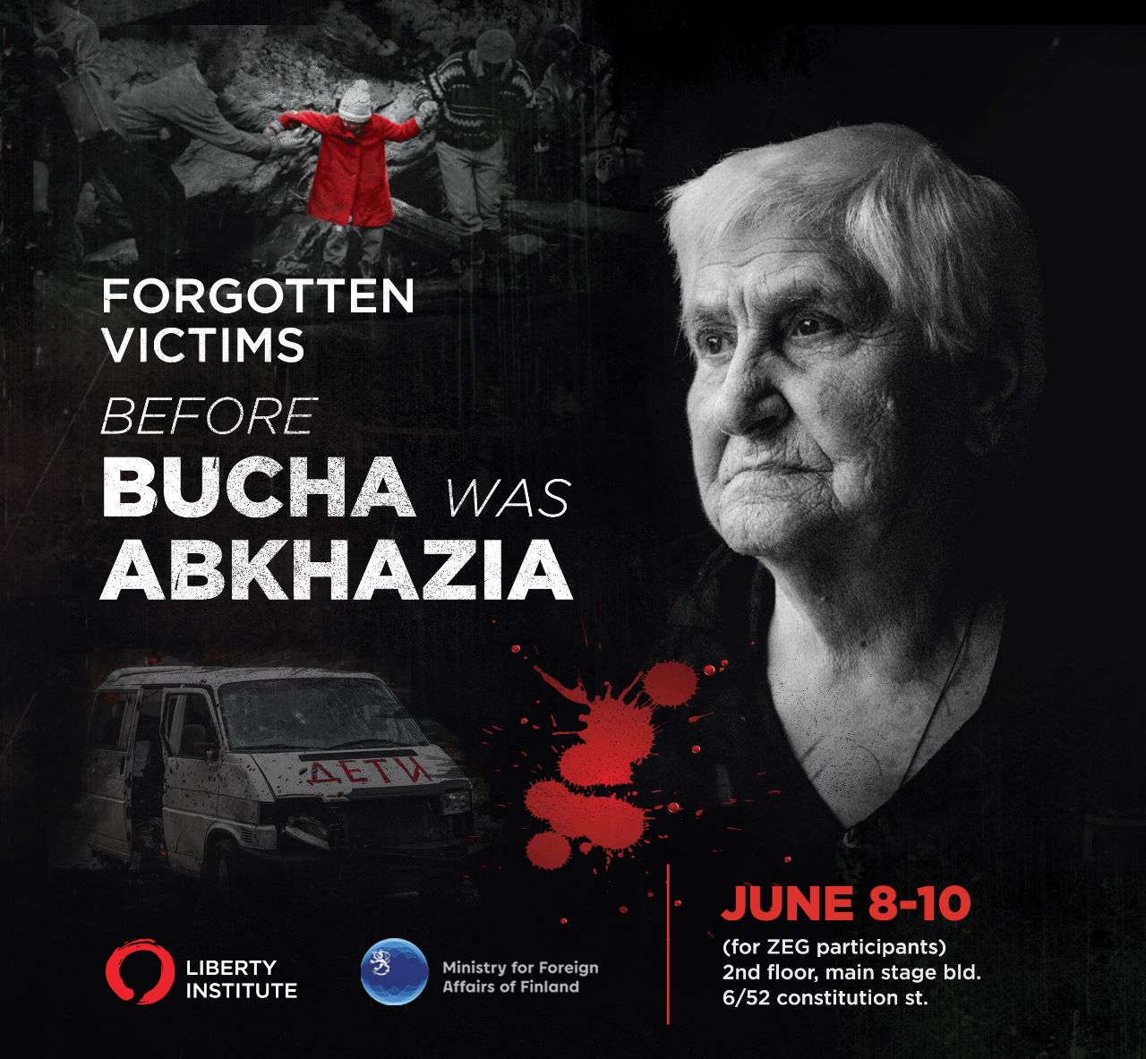On June 8-10, the Liberty Institute organized an English interactive exhibition - "Forgotten victims: Before Bucha was Abkhazia "